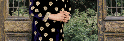 Wedding Sherwani in velvet and silk