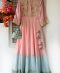 pink n blue anarkali