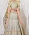 Mint green heavy emb lehnga with pink dupatta