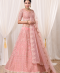 Pink all over embroidered bridal lehnga