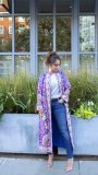 Purple embroidered kashmiri jacket