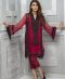 Red formal kurti with black embridery