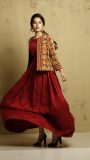 Silk Gown with Jacket
