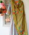 Banarasi Handloom Kurta with long dress as inner and check dupatta with colorful embroidery,