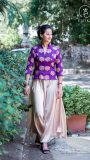 Benarasi jacket with satin styled trousers