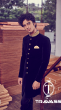 Black sherwani with gold embroidered neck