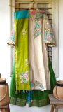 Embroidered kurta with sharara pants and embroidered dupatta