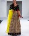 Georgette Kalamkaari Printed Skirt with Velvet Blouse with Aari Work
