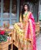 Golden yellow Banarasi lehnga