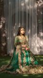 Green Bridal Lehenga