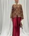 Jacket with pleated trousers