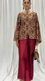 Jacket with pleated trousers