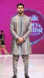 Raw Silk Kurta with Churidar