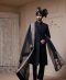 royal blue sherwani with embroidered net dupatta