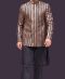 navy-blue kurta paired with tailored trousers