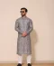 Embroidered Black Charcoal Kurta