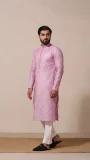 Embroidered Blush Kurta