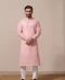 Embroidered Candlelight Peach Kurta