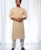 Embroidered Light Orange Kurta