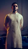 Graceful Neck Embroidered Kurta