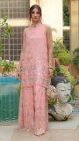 Halter cut shirt with Plaazo pants
