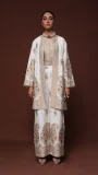 Jamawar three-piece outfit by Huma Adnan