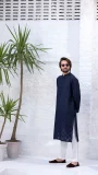 Mesmerising Denim Blue Kurta For Men