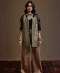 Two Piece Open Front Jacket with Wide Leg Pants