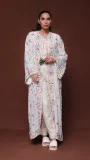 White jacket in Chiffon Georgette