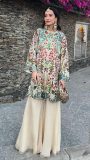 white Kalamkari jacket by sonia Mahajan