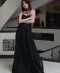 Black Organza Long Dress by Huma Adnan