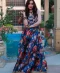 Digital Print Lehenga with Embellished Silk Vest by Huma Adnan
