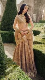 Lucknowi Bridal Ensemble with Mirror Cutwork