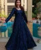 Royal Blue Embroidered Peshwas by Huma Adnan