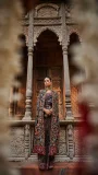 Worship of Nature Floral Long Cape Jacket by sonia mahajan