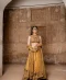 Yellow Gold Lehenga Choli by Lajwanti