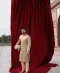 Gold and Beige Elegance Sherwani by Lajwanti