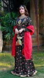 Midnight Bloom Pishwas by Huma Adnan