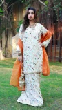 White Long Shirt by Huma Adnan