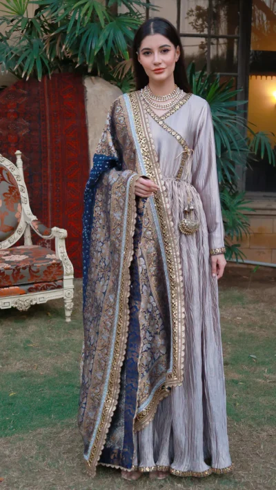 Angrakha style Anarkali