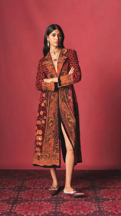 silk velvet coat