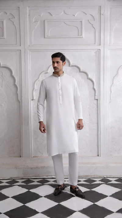 Classic Mens Kurta In Boski