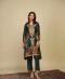 Luxurious Emerald Green Sheesha Silk Dress