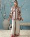 Red Chintz Print Short Jacket with Intricate Borders
