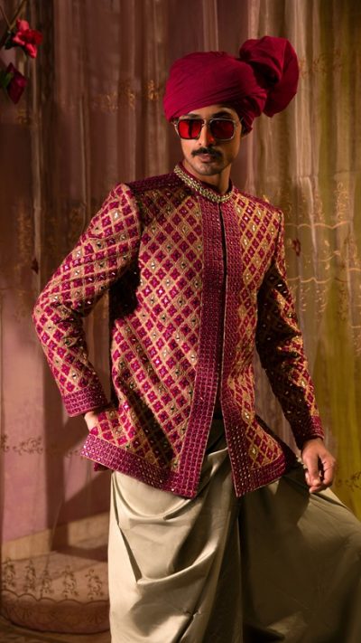 Mehendi Premium Prince Coat