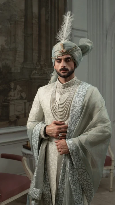 AURELIAN MIST SHERWANI