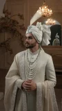 self-woven sherwani for groom