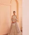 Silver Bronze Swarovski Ombré Lehenga