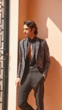 black textured men’s jacket