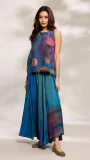 Cobalt Flared Top & Trousers Set